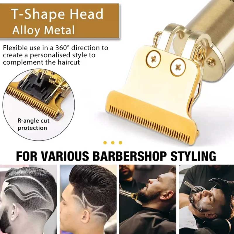Vintage T9 Hair Cutting Machine Hair Trimmer Recharge Professional Cordless Hair Trimmer