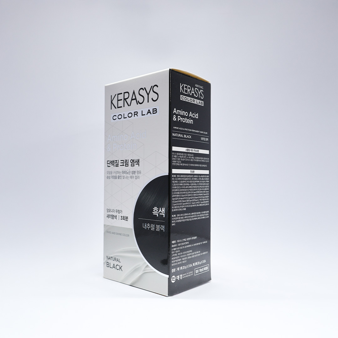Kerasys Amino Acid & Protein Permanent Hair Color – NATURAL BLACK