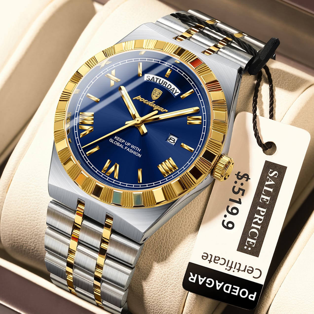 Luminous Quartz Men's Watch