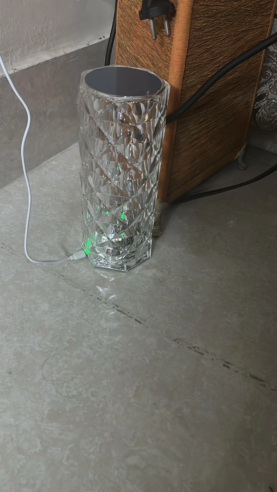 16 Color Crystal Rose Diamond Table Lamp Acrylic Table Lamp for Living Room Bedroom with Remote