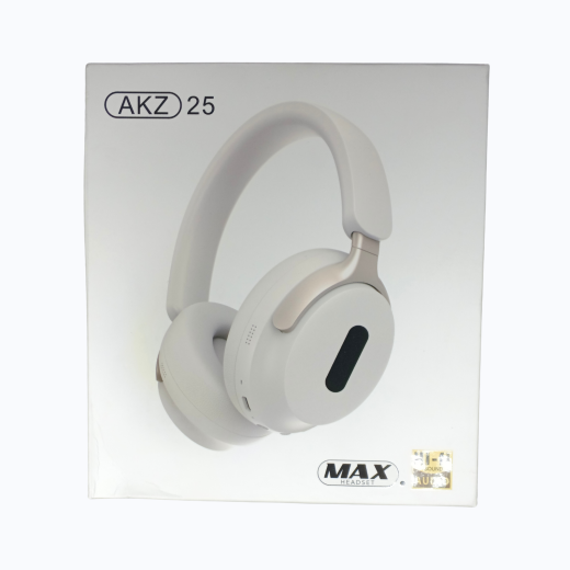 MAX AKZ 25 Wireless Bluetooth Headset – Over-Ear, Foldable, HD Sound, Long Battery Life