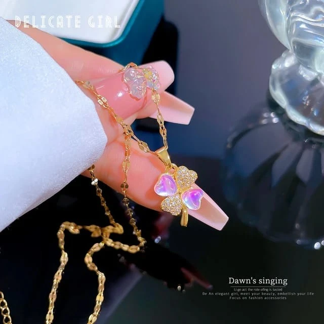 Pink Flower Pendant