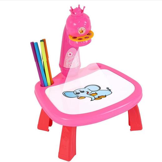 Little Hands Drawing Projector Table for Kids, Trace and Draw Projector Toy with Light