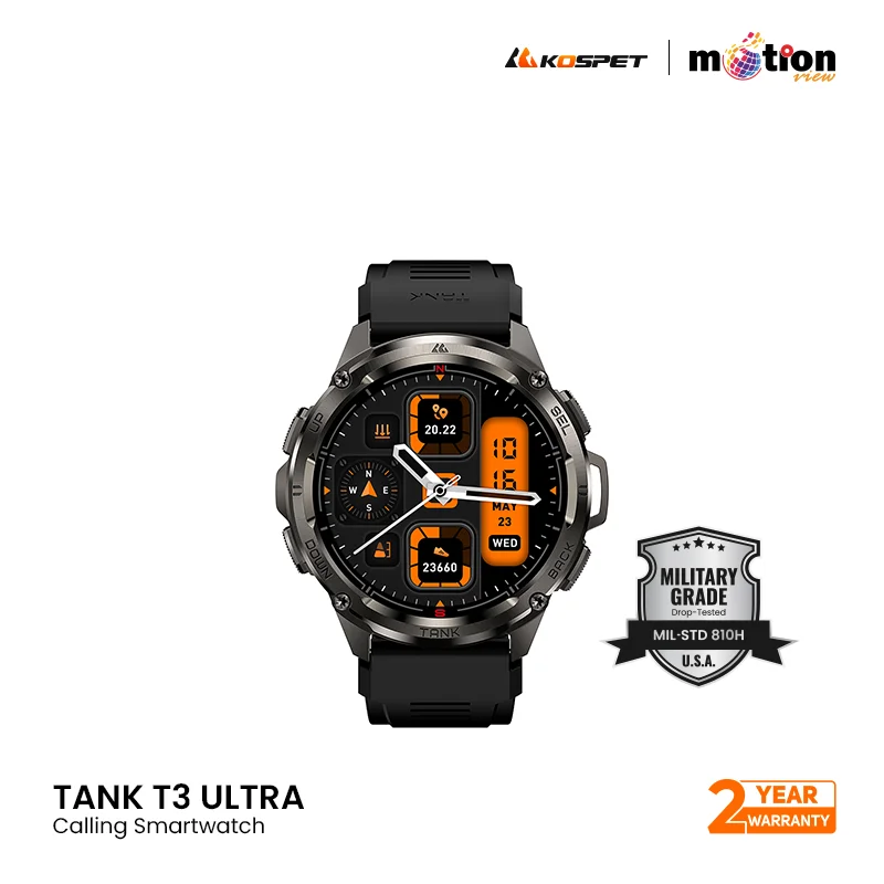 KOSPET TANK T3 Ultra Calling with GPS Smart watch