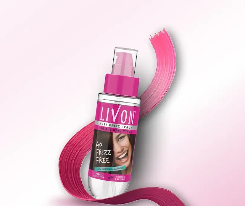 LivOn Anti Frizz Serum for All Hair Types 20ml - Product of India