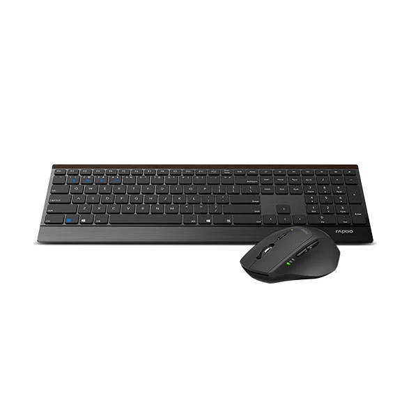 Rapoo 9500M Multi-Mode Wireless Keyboard & Mouse Combo – Black