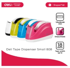 Deli 808 Tape Dispenser - 1pc (Random Color) - Both Side Tape