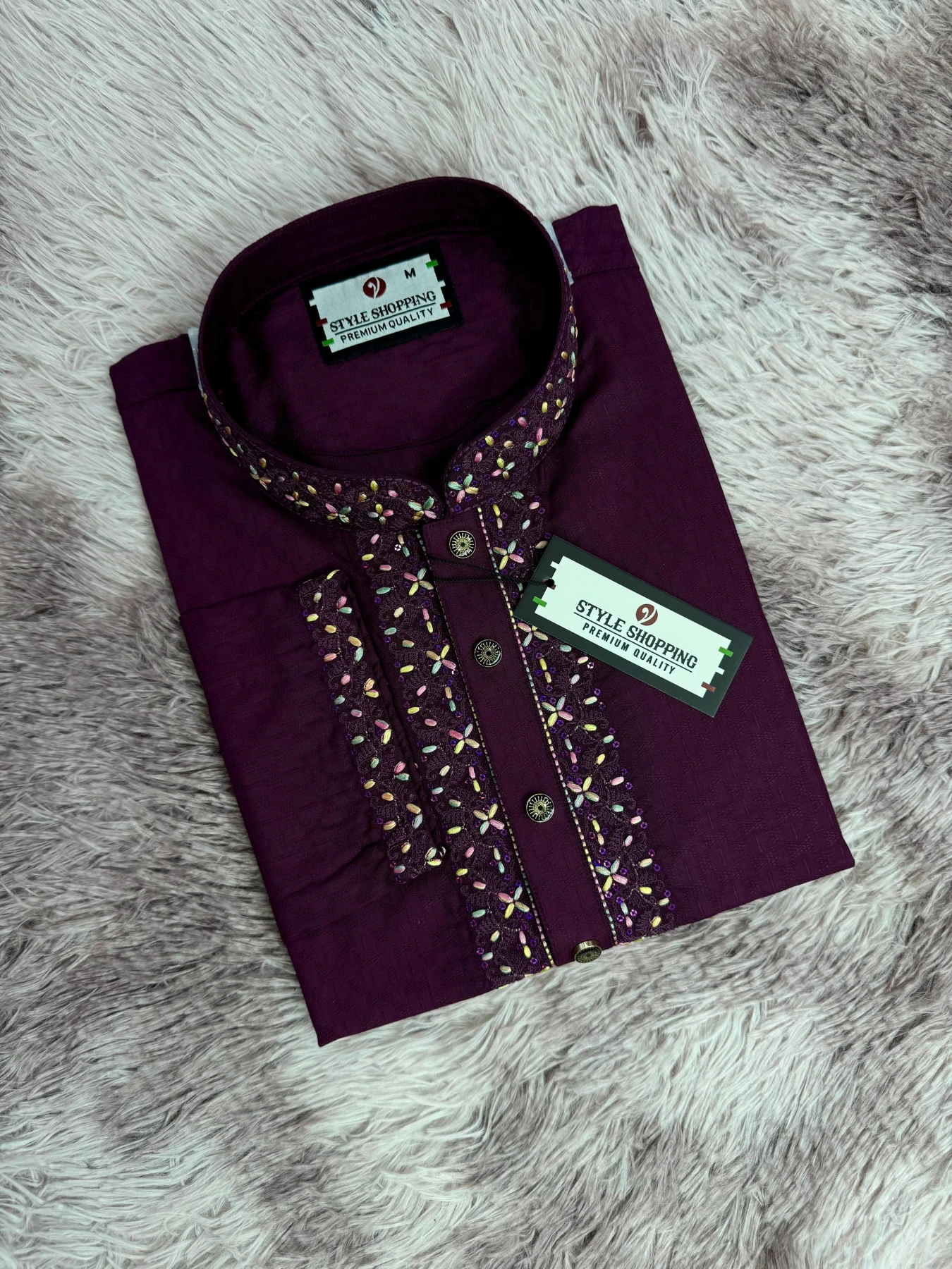 Eid Collection 2026 Purple Sequence Embroidery Punjabi