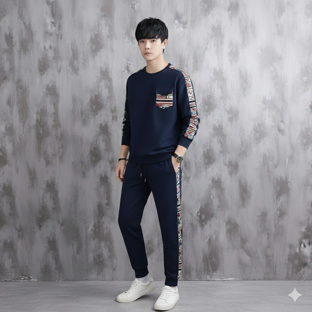Cotton T-shirt and Trouser Set