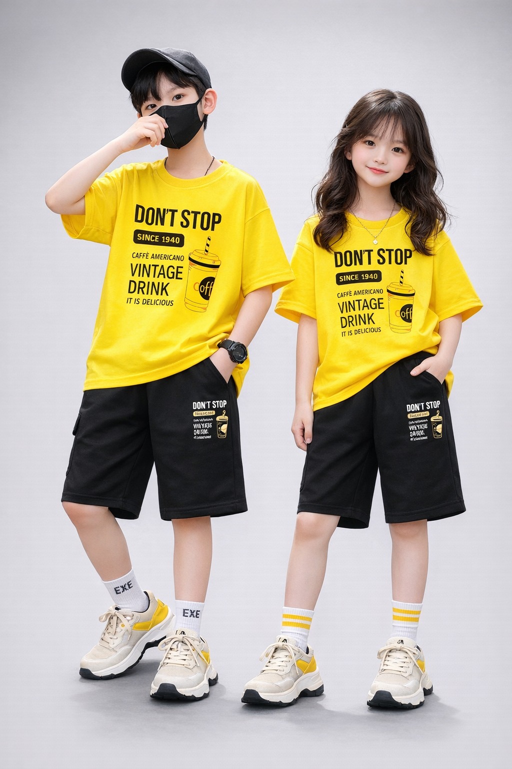 Drop Shoulder Baby TShirt and Pant Set