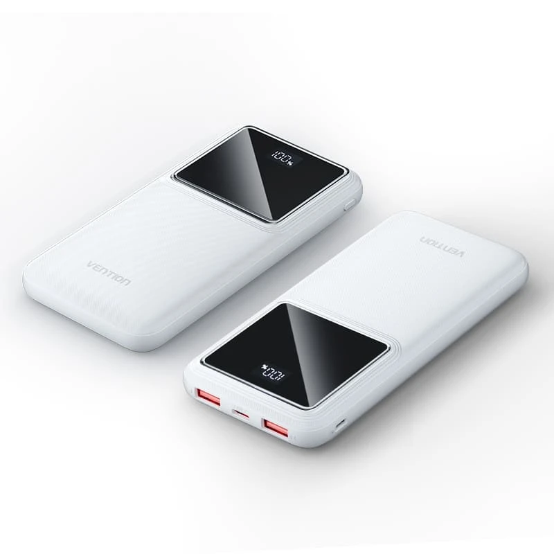 Vention FHKW0 10000mAh Power Bank – WHITE