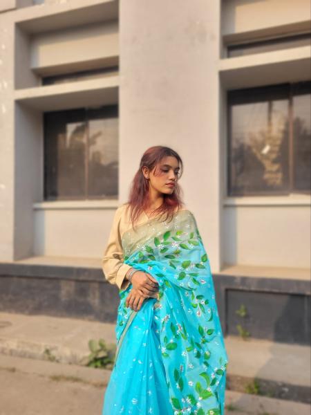 Exclusive Handloom Half Silk Saree – Dropupseller Signature Collection