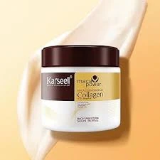 Karseell Collagen Hair Mask Maca Power 500ml Deep Repair Conditioning Argan Oil Collagen Hair Mask Essence for Dry Damaged Hair All Hair Types
