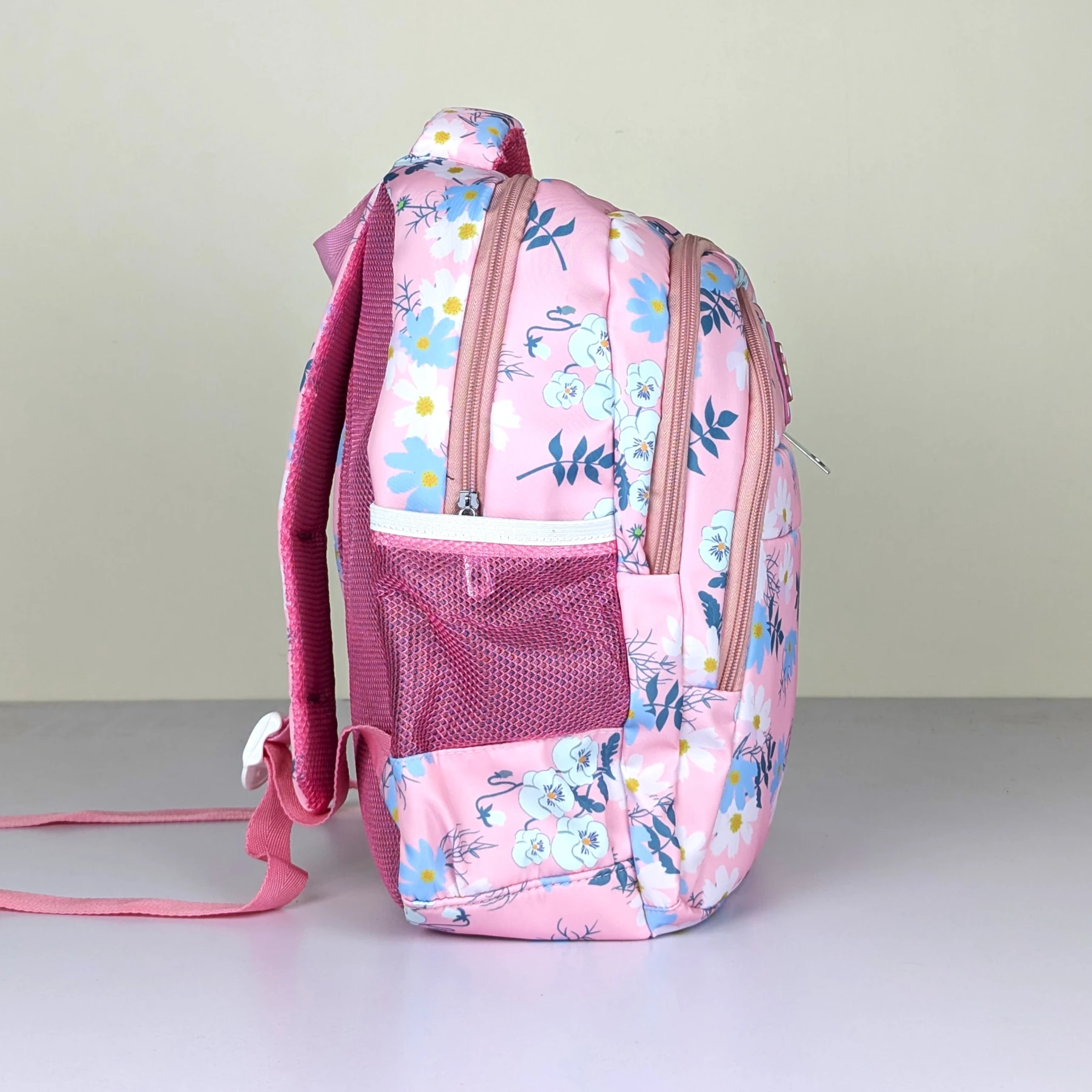 Floral Print Backpack For Kids