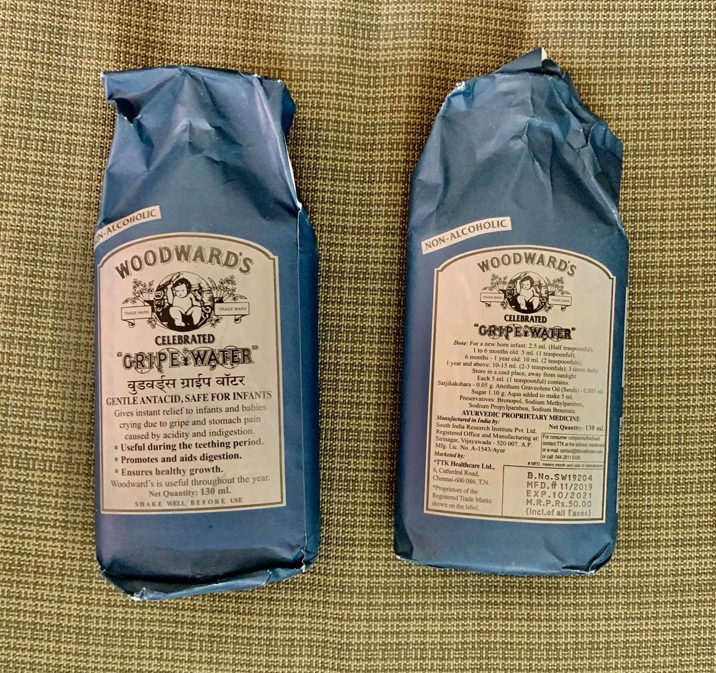 WoodWard's Gripe Water 130ml | Made in India