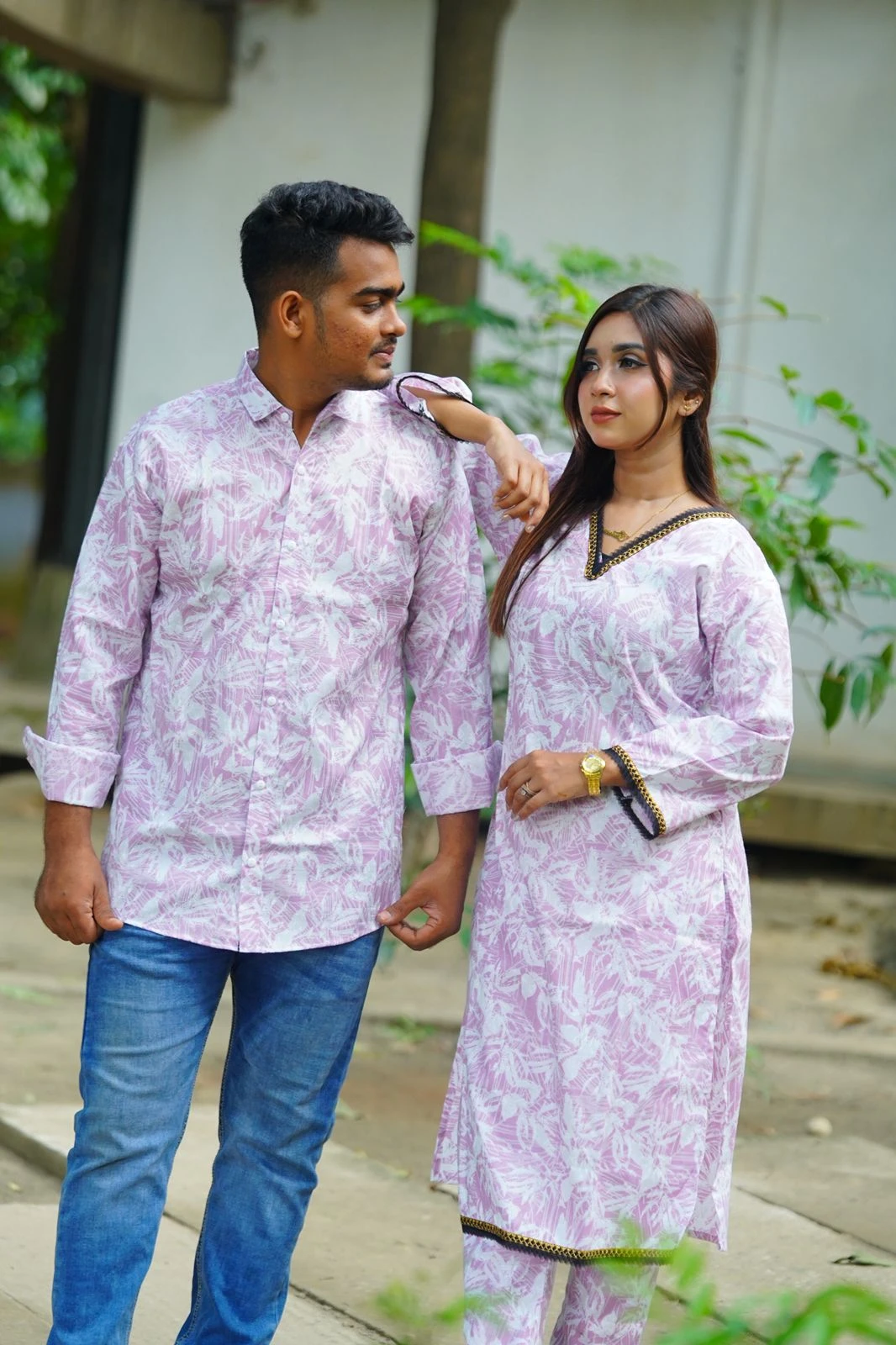 Matching Couple Dress | 2 Pcs and shirt