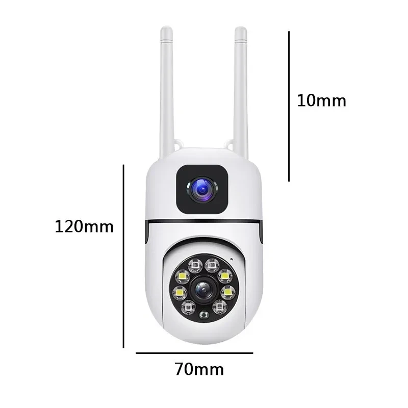 V380 Dual Lens PTZ 2+2mp Wifi Smart Camera
