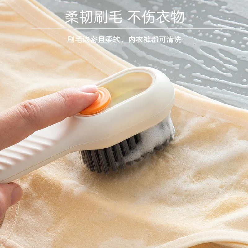 Multifunctional Soap Dispensing Cleaning Brush With Handle