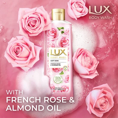 Lux Body Wash Soft Rose 245ml French Rose & Almond Liquid Body wash | Bangladesh