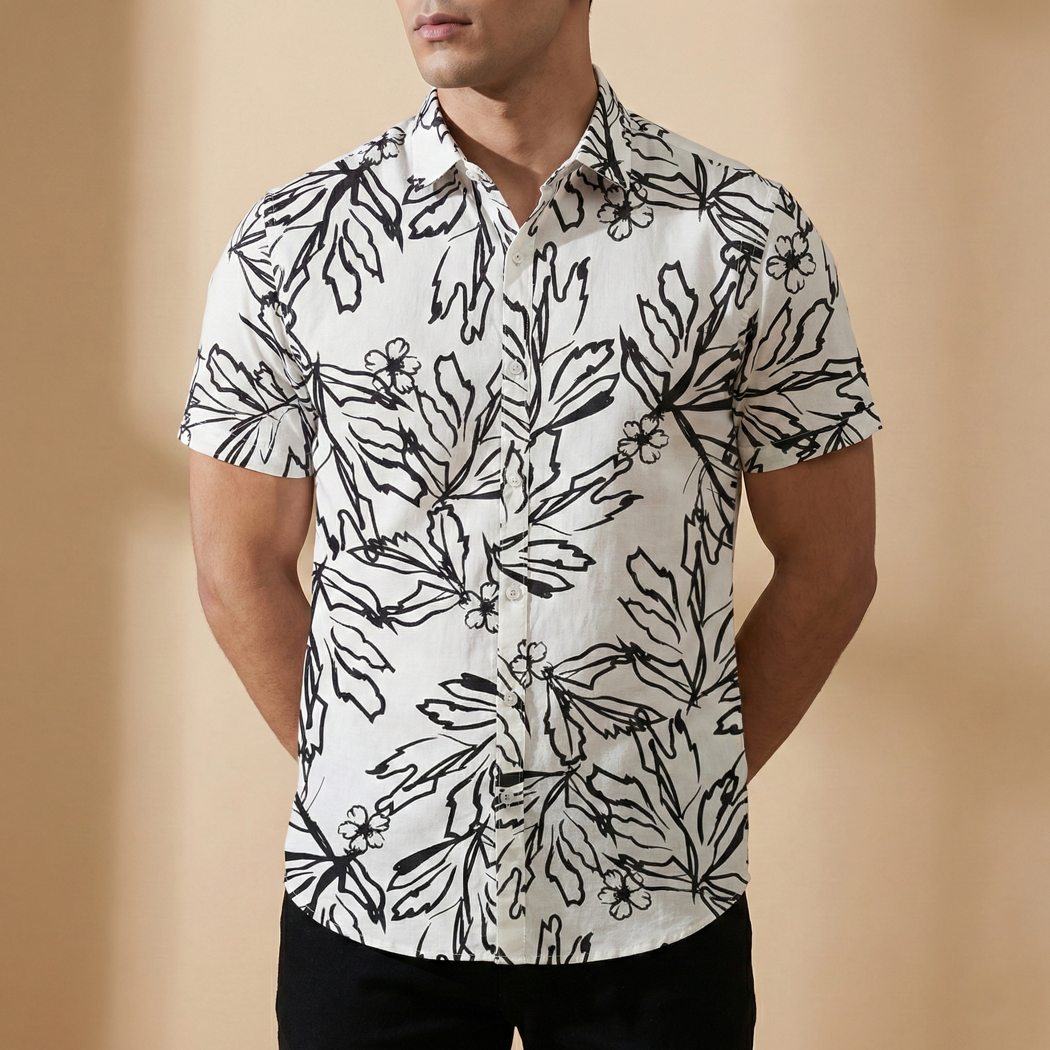 Premium Formal Half Sleeve Printed Shirt
