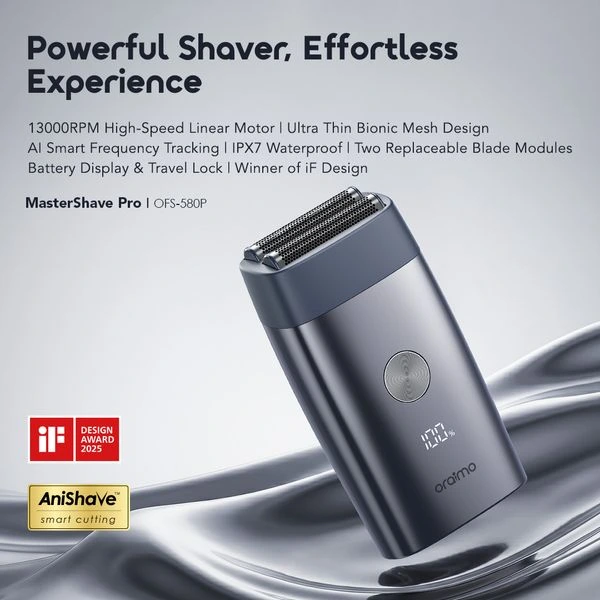 Oraimo MasterShave Pro Electric Shaver and Hair Clipper